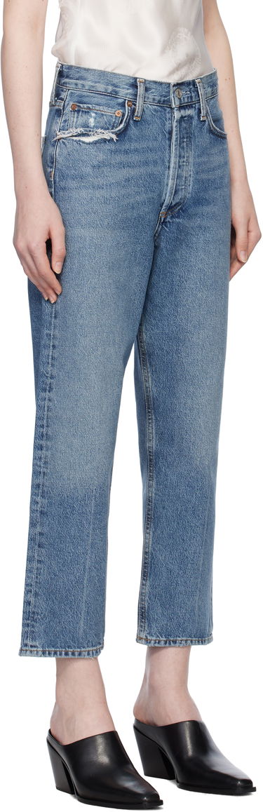 Jeans AGOLDE 90's Crop Mid Rise Straight Jeans Plava | A173F-1206, 1