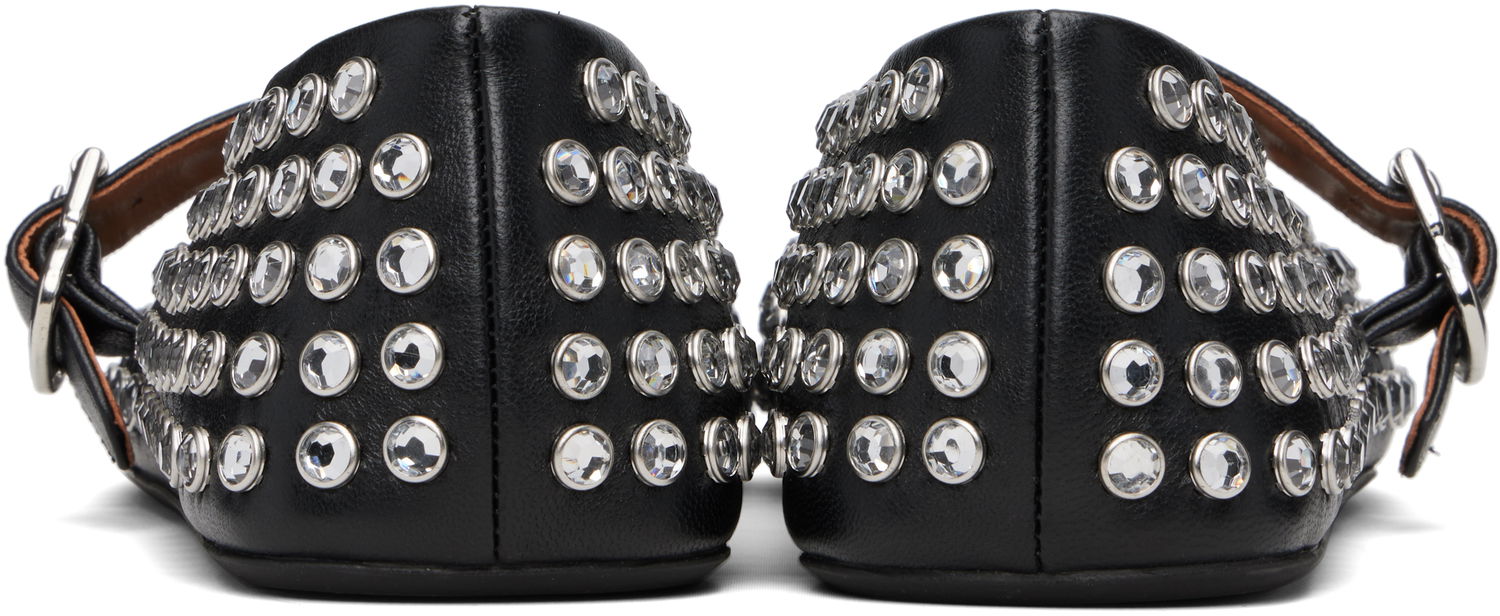 Odjeća Alaïa ALAÏA Lambskin Ballerina Flats with Strass Crna | AA3A029CK116, 1