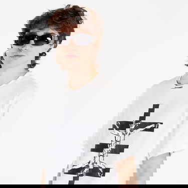 Majica kratkih rukava Pleasures Psychic x TV Sacrifice Heavyweight Bijela | P22W006 IVORY, 2