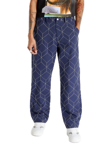 Hlače Pleasures Vocal Utility Pant Tamnoplava | P23SP035 NAVY
