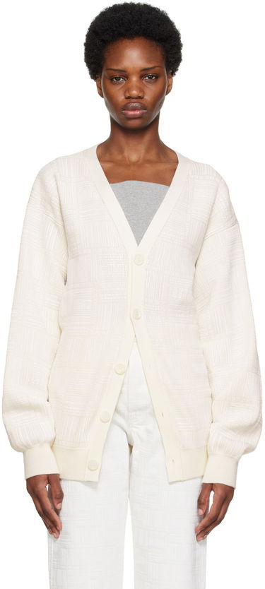 Džemper VETEMENTS Barcode Knit Cardigan Bijela | VL14KN600W, 0