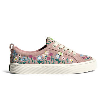 Tenisice i cipele Cariuma OCA Low Embroidered Flowers Ružičasta | 100102R49