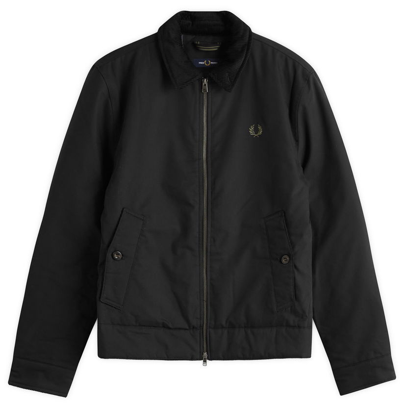Jakna Fred Perry Cotton Caban Jacket, Size Large Crna | J8535-184