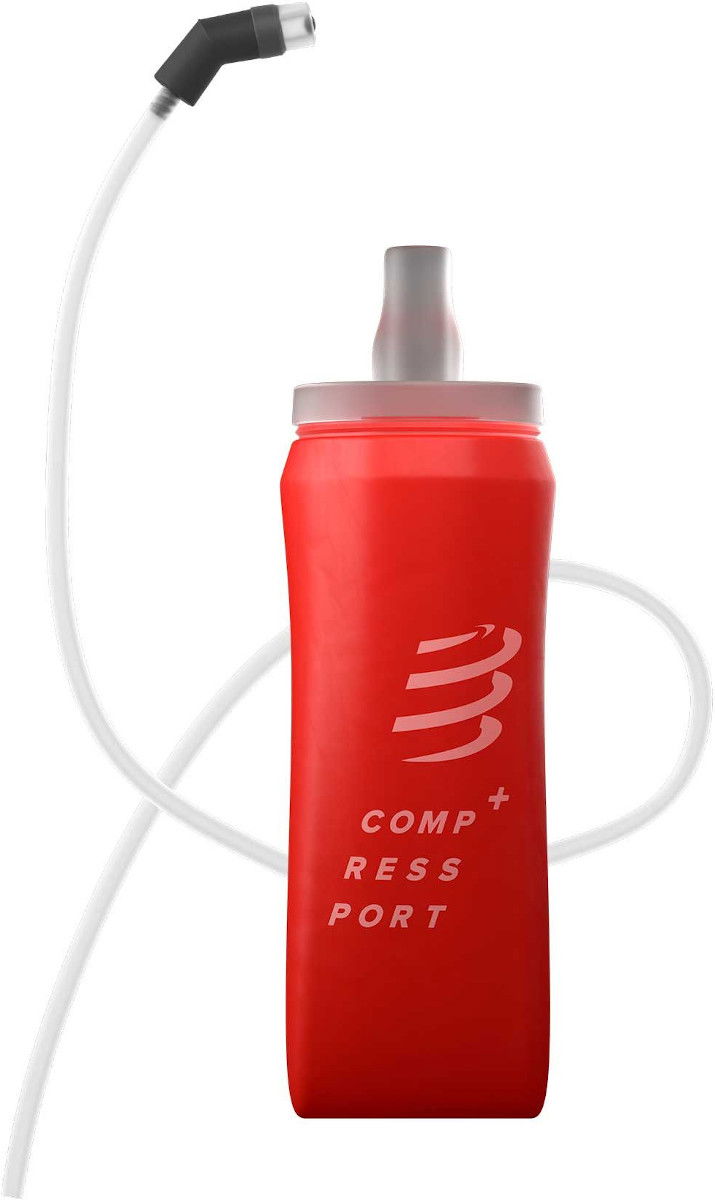 Boca za piće Compressport ErgoFlask 500mL Hydration Bottle with Tube Crvena | cu00075b-300