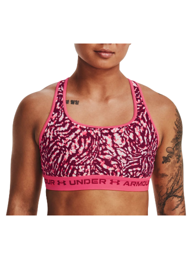 Grudnjak Under Armour Crossback Mid Print Bra Ružičasta | 1361042-975