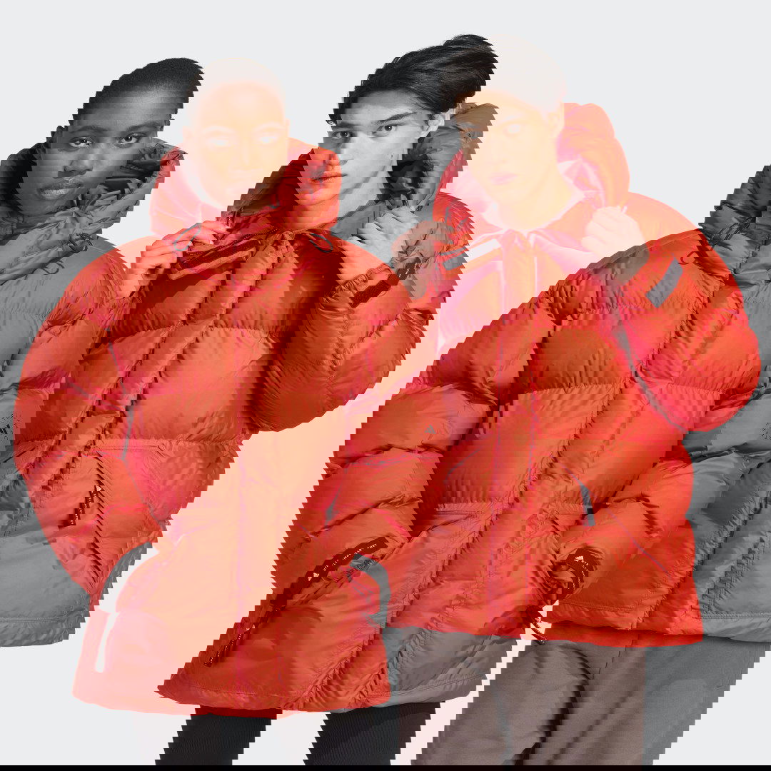 Pernata jakna adidas Originals Stella McCartney x Mid-Length Padded Winter Jacket Crvena | IA9125, 0