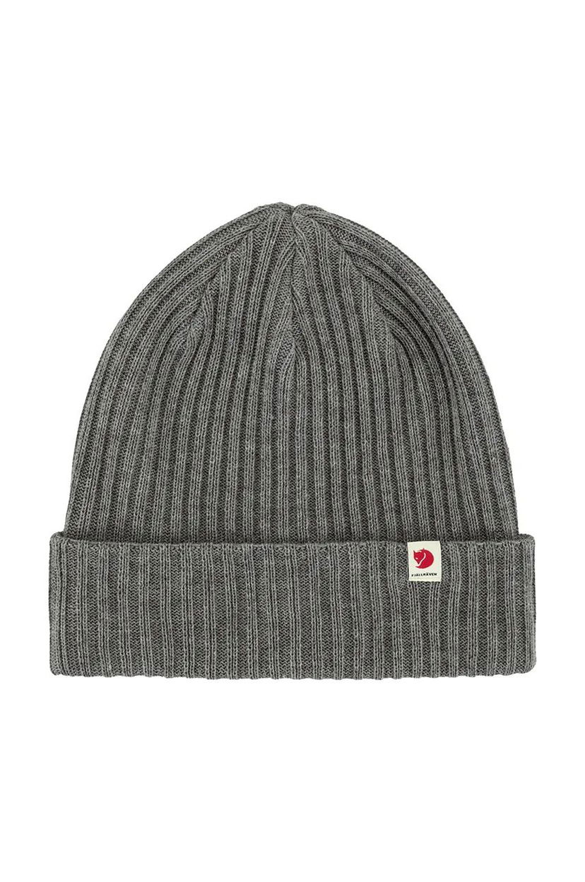 Kapica FJÄLLRÄVEN Rib Hat Beanie Siva | F13100184.020