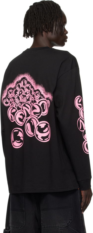 Majica kratkih rukava KENZO Kenzo Paris 'KENZO Pachinko' Relax Fit Long Sleeve Tee Crna | FF65TL3524SG, 2
