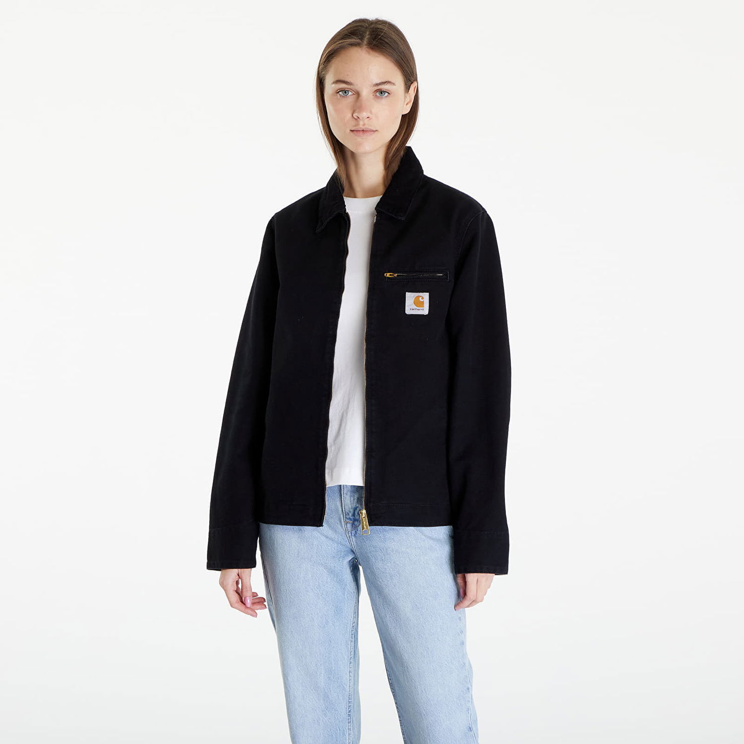 Jakna Carhartt WIP Detroit Jacket "Zeus / Black rigid" Siva | I032940_1YM_01, 0