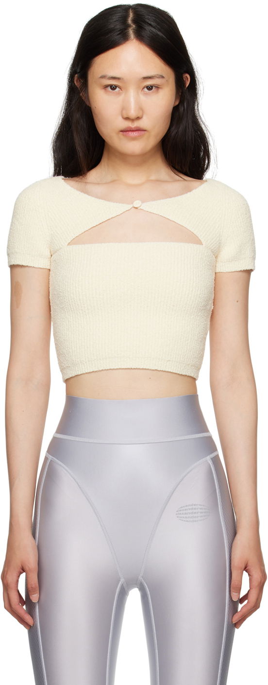 Crop top Alexander Wang Cutout T-Shirt by alexanderwang.t Bijela | 4KC3231035