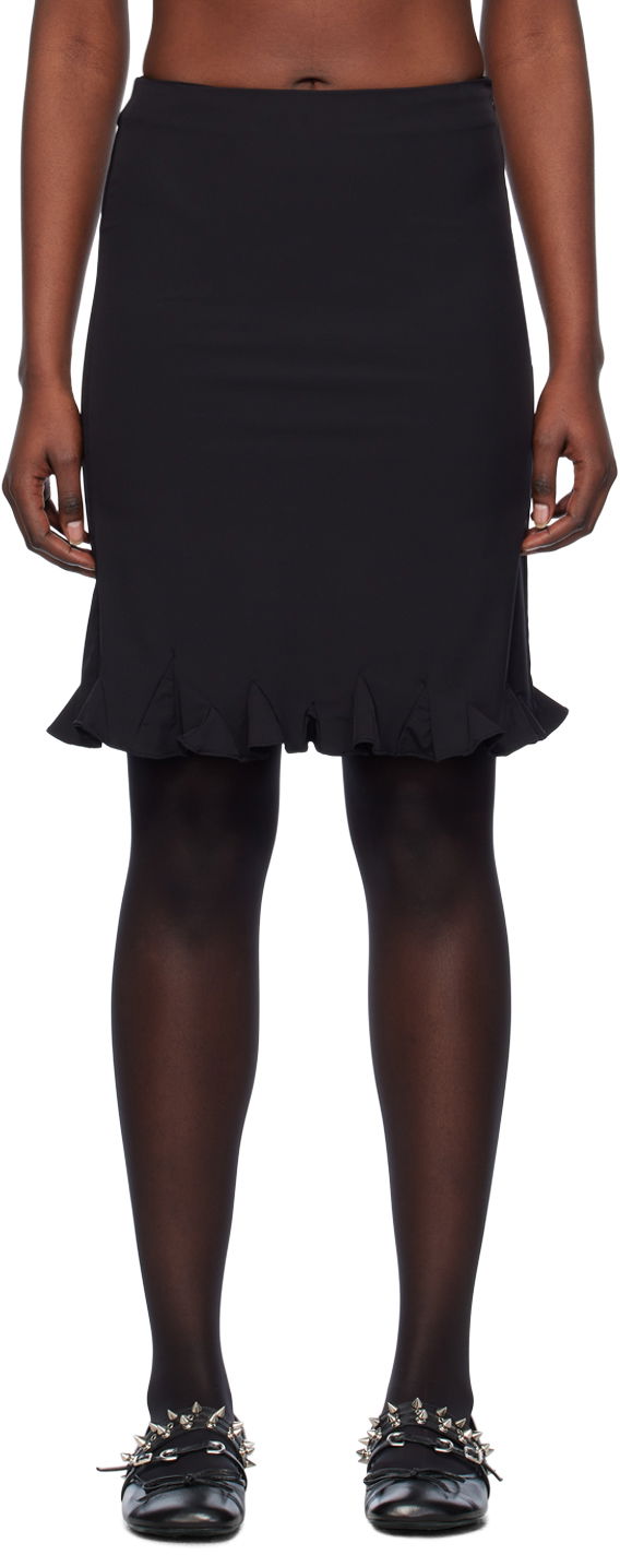 Suknja We11done We11done Flared Midi Skirt Crna | WD-SK0-24-271-W-BK