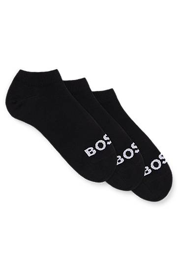 Čarape BOSS BOSS Three-Pack of Ankle Socks with Contrast Logos Crna | 50502073, 0