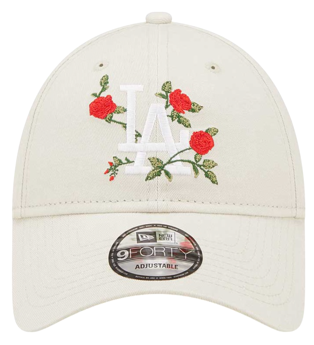 Kapa New Era Los Angeles Dodgers 9FORTY Flower Adjustable Cap Bež | 60298812, 1