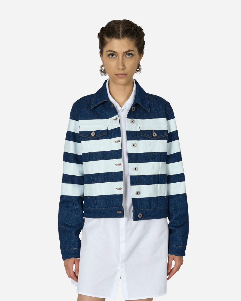 Jakna Jean Paul Gaultier Striped Denim Jacket Plava | VE071IP-D017 5501