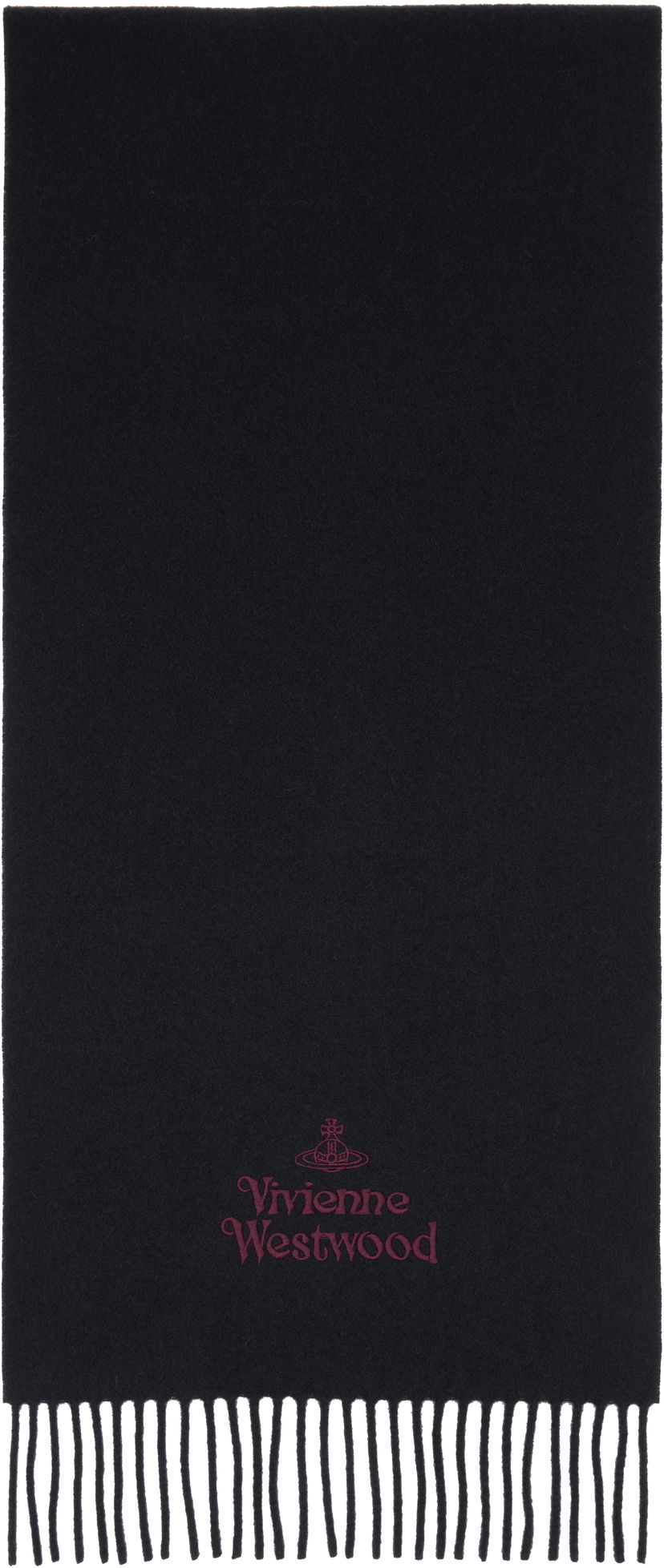 Šal Vivienne Westwood Embroidered Scarf Crna | 81030007-W00Q7-