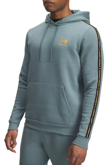 Dukserice Under Armour Icon Fleece Hooded Sweatshirt with Taping Tirkiz | 1389356-587, 0