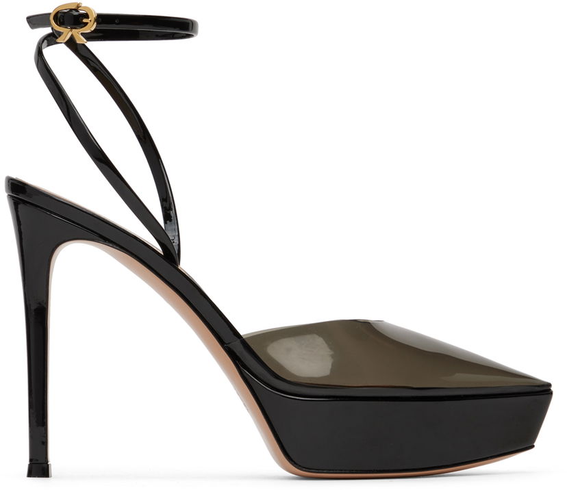 Tenisice i cipele Gianvito Rossi Gianvito Rossi Betty Platform Heeled Sandals Crna | G95376.85RIC.PXV