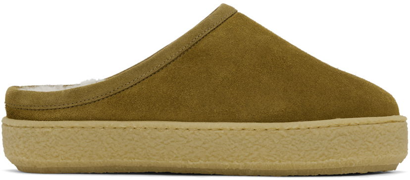 Odjeća ISABEL MARANT Isabel Marant Fozee Suede Slippers Zelena | 23AML0011FA-A3O08S