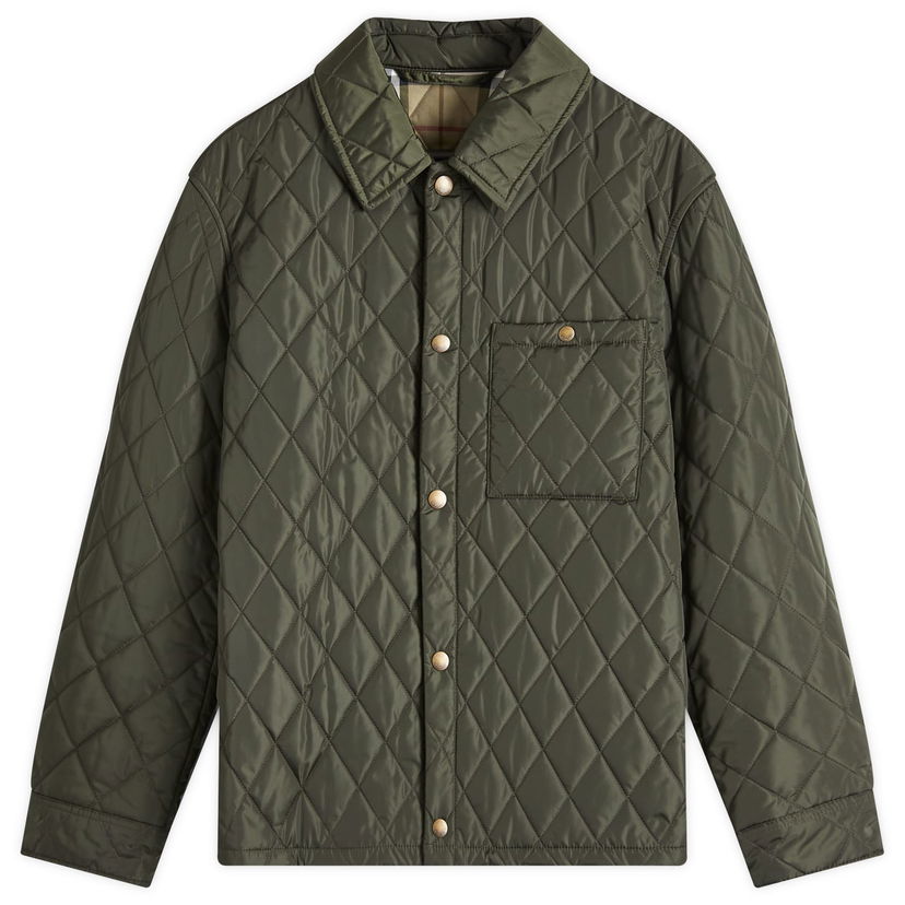 Pernata jakna Burberry Quilted Shirt Jacket Siva | 8100843-C1748