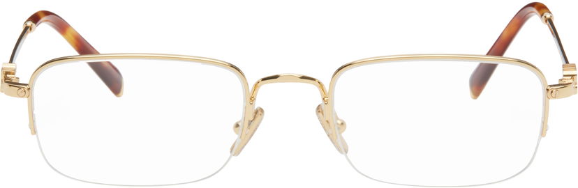 Sunčane naočale Miu Miu Miu Miu Half Rim Metal Rectangle Glasses Smeđa | 0MU 52WV 8056262411148
