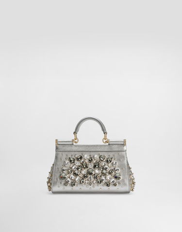 Ručna torbica Dolce & Gabbana Dolce & Gabbana Sicily Small Jewelled Handbag Metalik | BB7116BH7438D708, 3