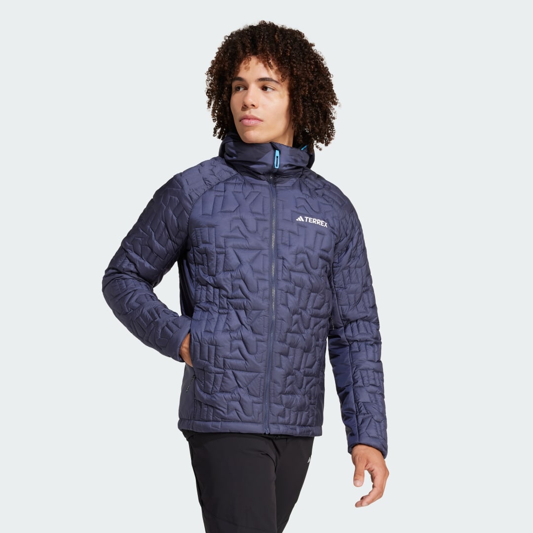 Pernata jakna adidas Performance Xperior PrimaLoft Loose Fill Insulated Hooded Jacket Plava | JI8572, 1