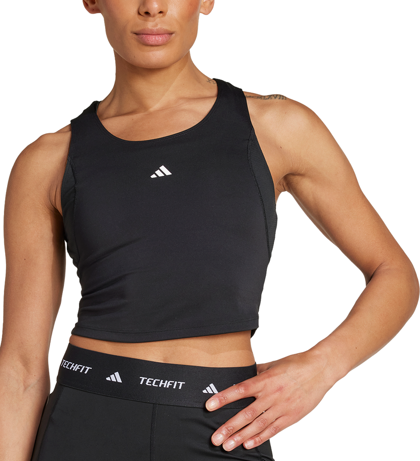 Majica bez rukava adidas Originals TF CROP TK Crna | ik7921