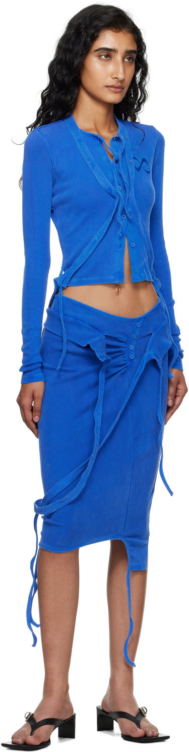 Suknja Ottolinger Ottolinger Rib Midi Skirt Plava | 104-301804-02, 3