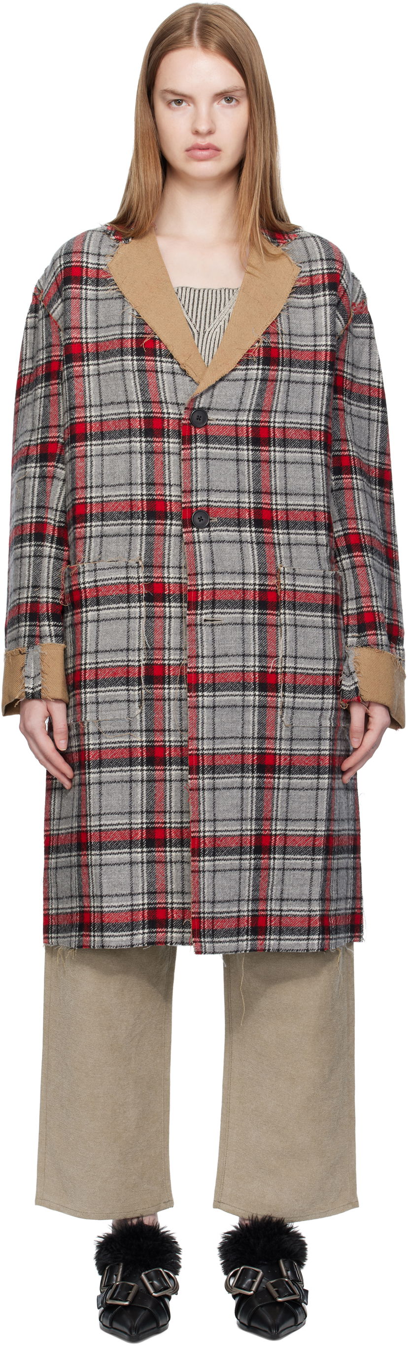 Kaputi R13 R13 Raw Cut Reversible Coat Višebojno | R13WR469-R566A