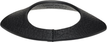 Ogrlica Rick Owens Rick Owens Concordians Anthem Textured Leather Collar Necklace Crna | RA02E0707 LBT, 1