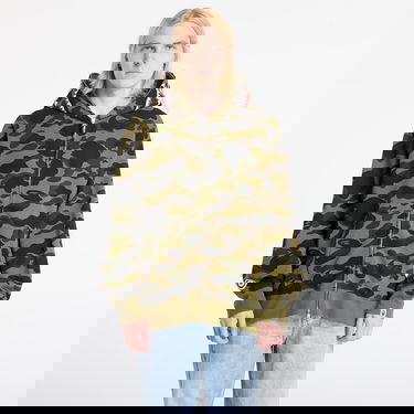 Dukserice BAPE 1St Camo Shark Full Zip Hoodie Zelena | 001ZPL801007MGRN, 0