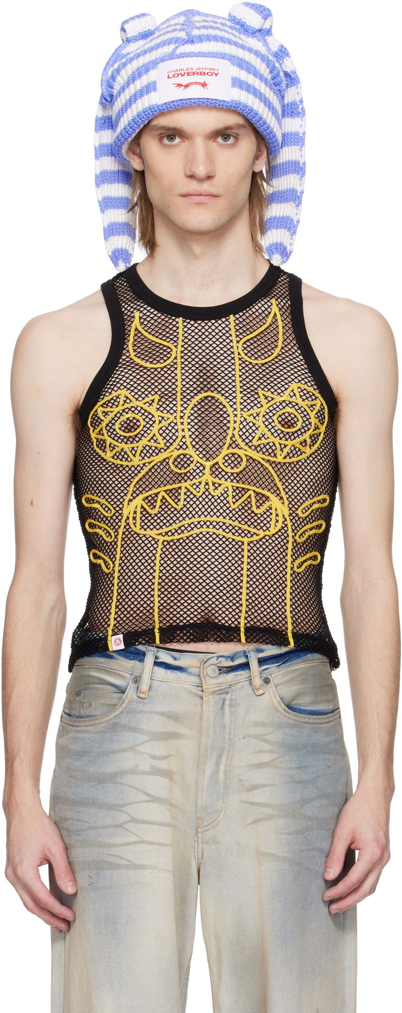 Šešir Charles Jeffrey Loverboy Charles Jeffrey LOVERBOY Graphic Net Tank Top Plava | 54080303