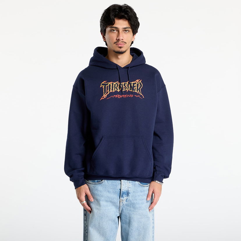 Dukserice Thrasher Cracked by Exteenager Hoodie Tamnoplava | 145776