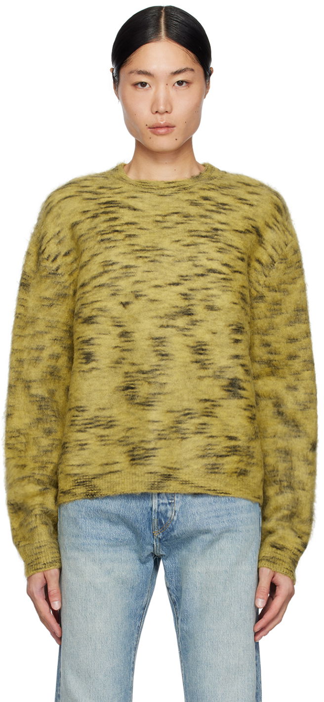 Džemper RE/DONE Abstract Print Knit Sweater Zelena | 982-10MSWEATR