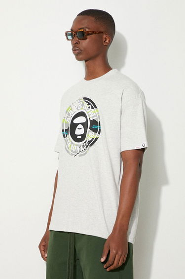 Majica kratkih rukava AAPE by A Bathing Ape AAPE By A Bathing Ape Basic Tee Print T-Shirt Siva | AAPTEM1444XAM, 3