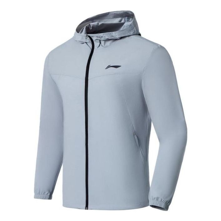 Vjetrovka Li-Ning Running Windbreaker Siva | AFDS365-3