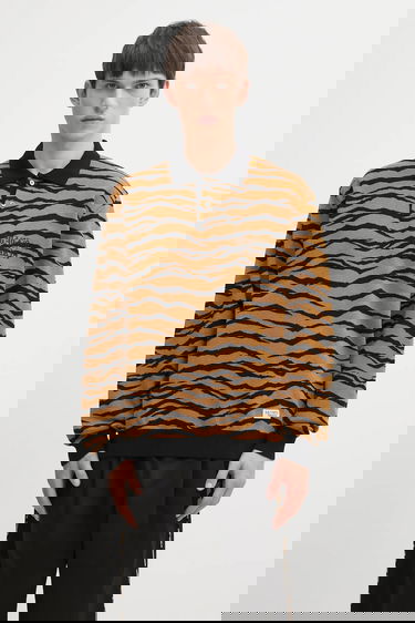 Džemper WACKO MARIA Tiger Pattern Knitted Long-Sleeve Polo Višebojno | 25FW.WMK.KN10, 0