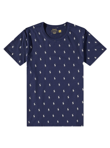Majica kratkih rukava Polo by Ralph Lauren All Over Pony Sleepwear Tee Tamnoplava | 714899612006