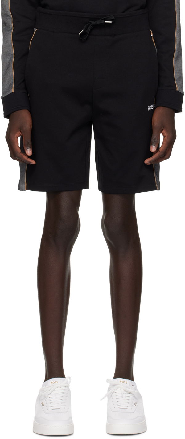 Kratke hlače BOSS Straight-Leg Shorts Crna | 50511042