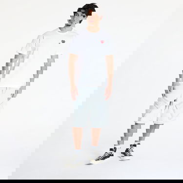 Majica kratkih rukava Comme des Garçons Comme des Garçons PLAY Emblem Rhinestone T-Shirt Bijela | AX-T801 WHITExRED, 8