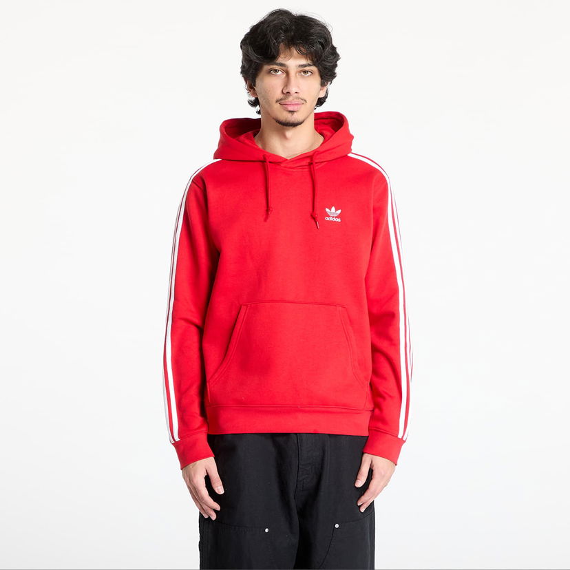 Dukserice adidas Originals Adicolor Classics 3-Stripes Hoodie Crvena | IR9868
