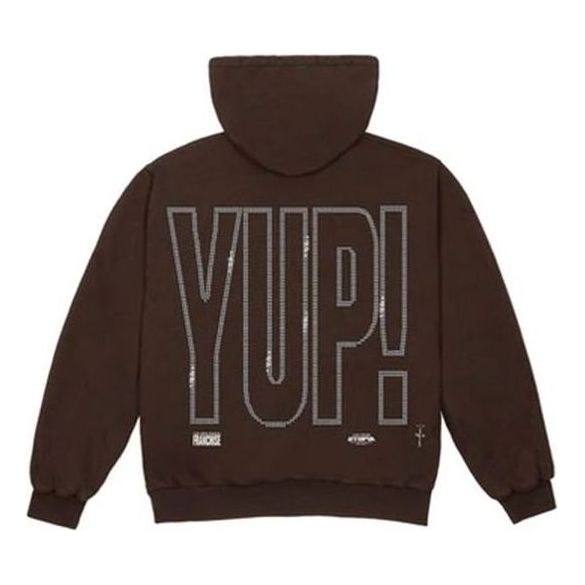 Dukserice Cactus Jack by Travis Scott Travis Scott YUP! Hoodie Smeđa | TC-357