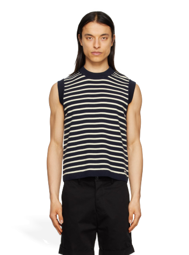 Džemper AMI Sailor Vest Tamnoplava | HKS702.KN0003