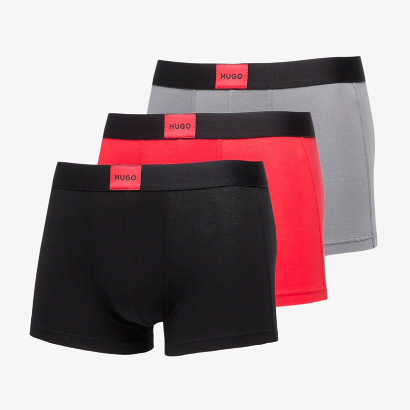 Bokserice BOSS HUGO Men's Stretch Trunks 3-Pack Višebojno | 50532797-981