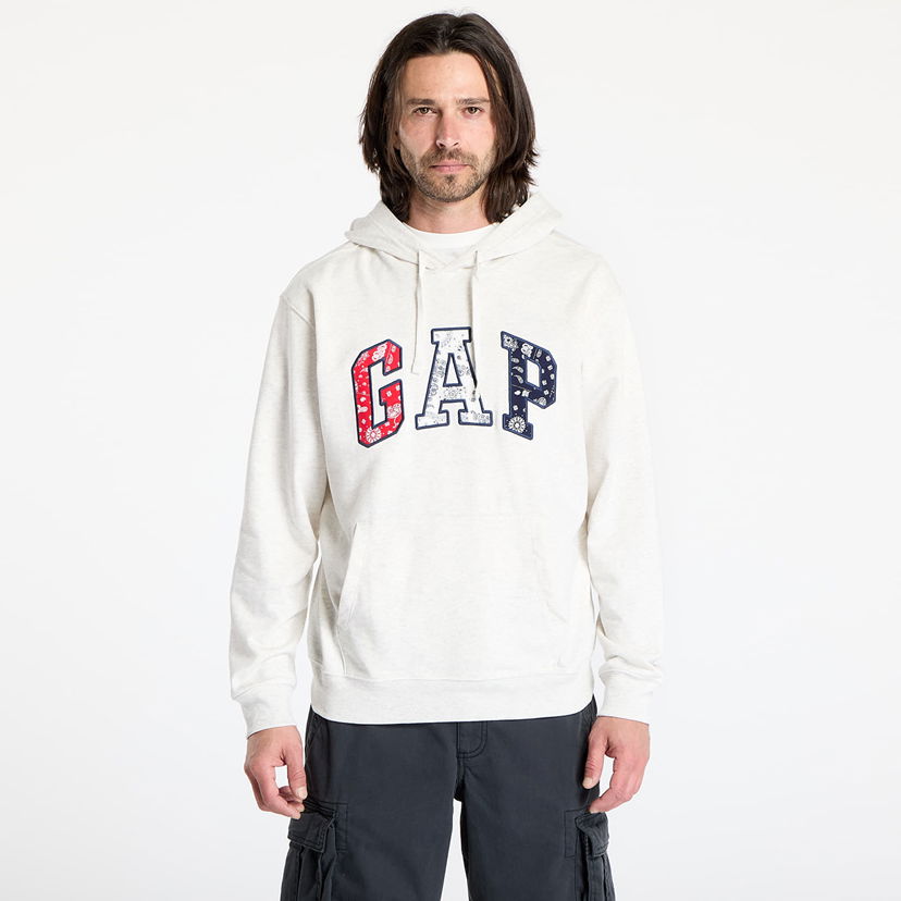 Dukserice GAP GAP Americana Hoodie Bijela | 767818-00
