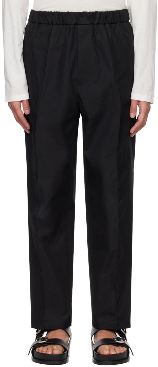 Hlače Jil Sander Tapered Trousers Crna | J21KA0012_J45218