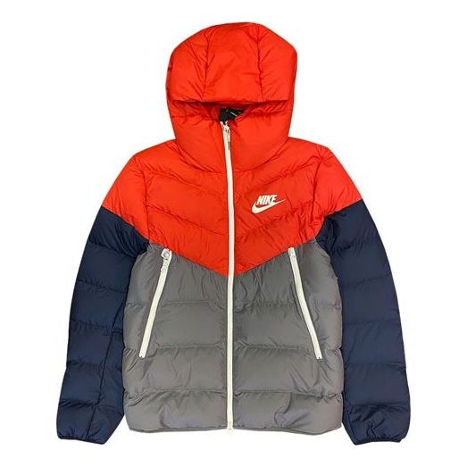 Pernata jakna Nike Casual Hooded Down Jacket Crvena | CU0226-634