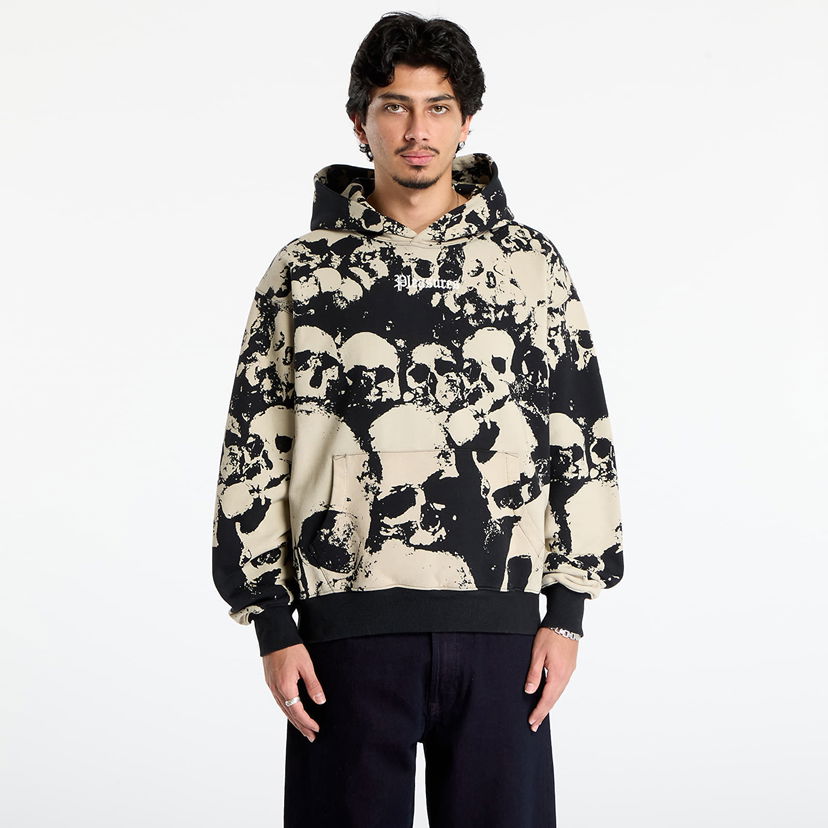 Dukserice Pleasures Despair Skull Pattern Hoodie Višebojno | P25F022-BLACK