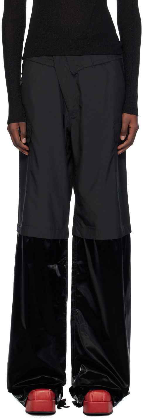 Cargo hlače Ottolinger Ottolinger Baggy Cargo Pants Crna | 1060801921