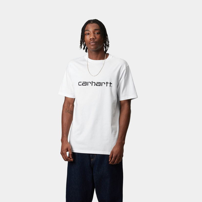 Majica kratkih rukava Carhartt WIP Script Short Sleeve T-Shirt Bijela | I035700_8